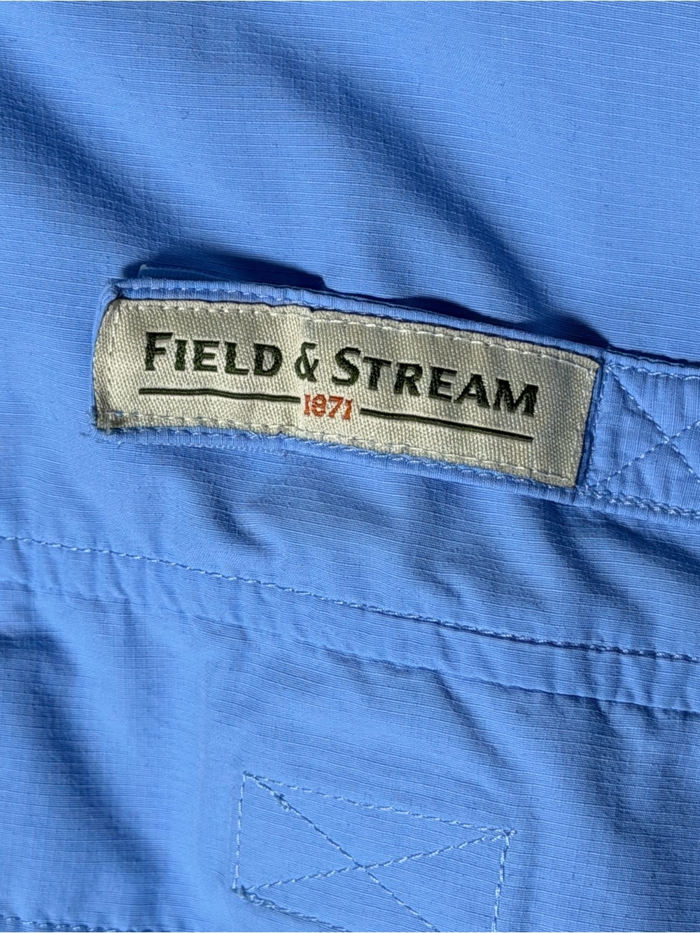 Field & Stream Men's Long Sleeve Fishing Shirt Blue Size Large - Picture 2 of 4